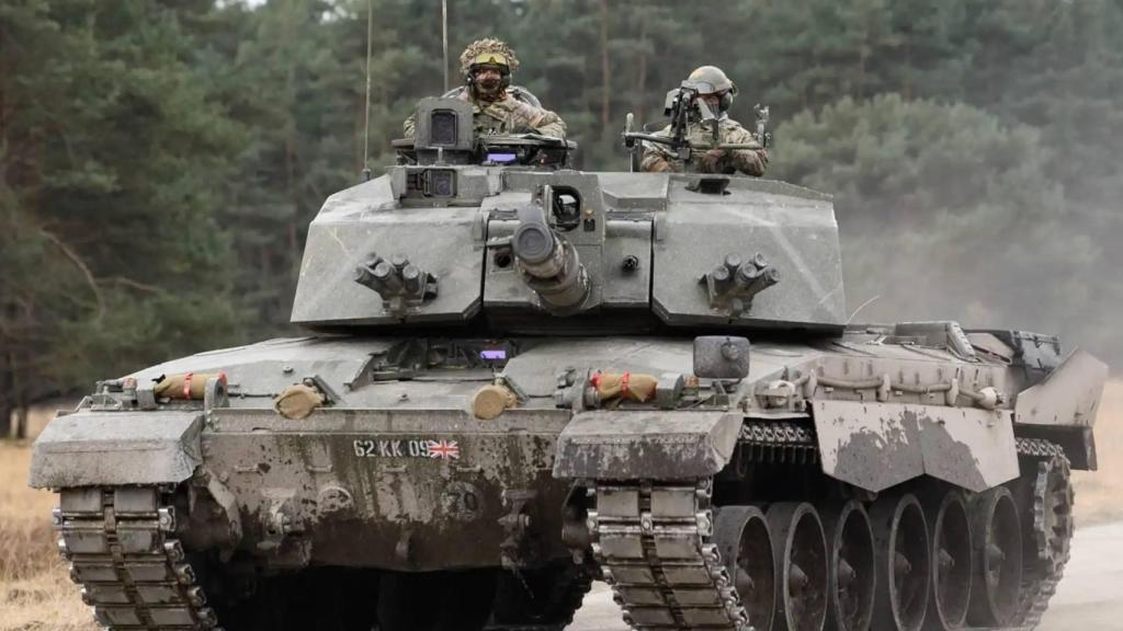 Carro de combate del regimiento Queen’s Royal Hussars (QRH).