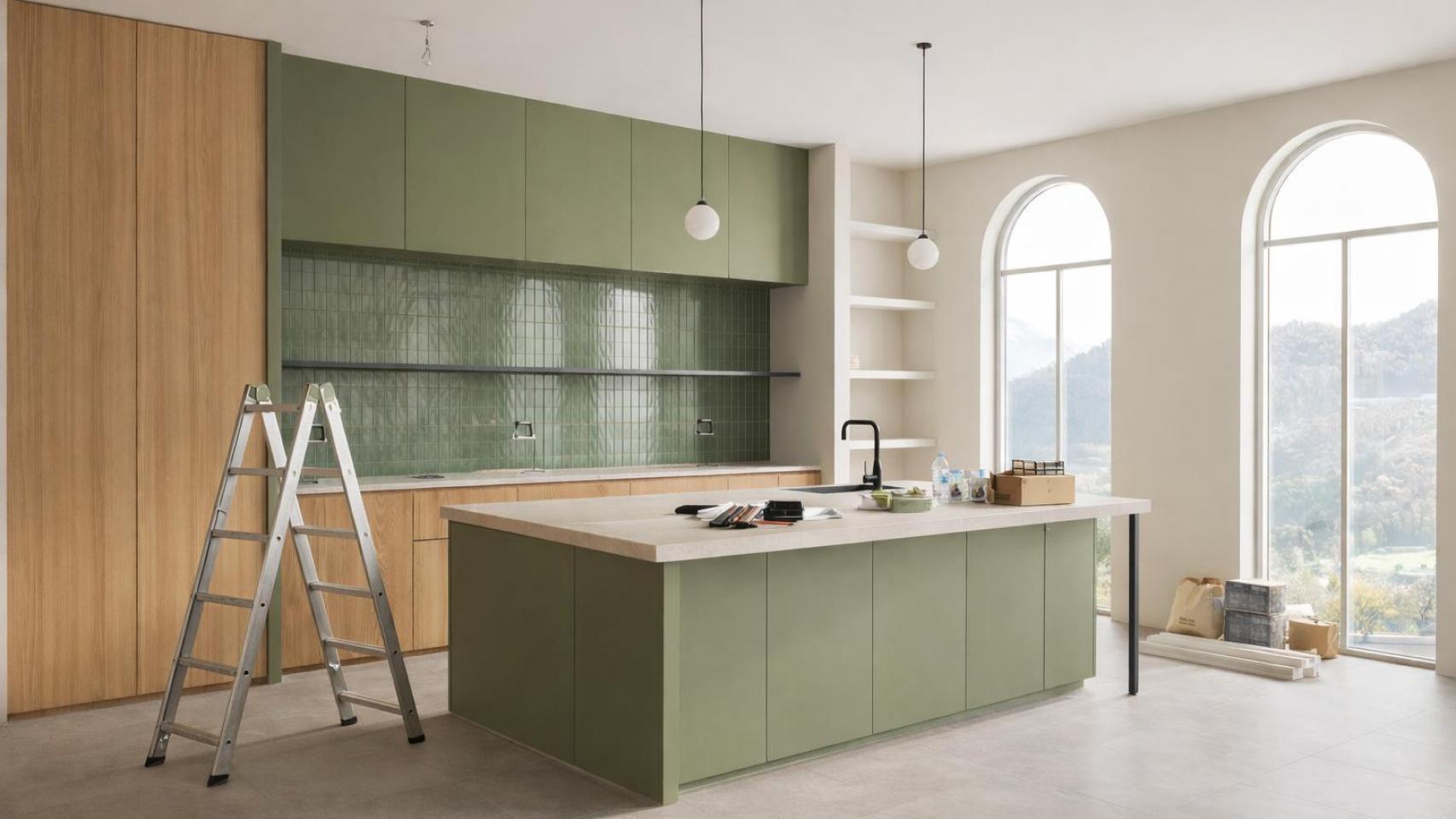 Una cocina en plena reforma.
