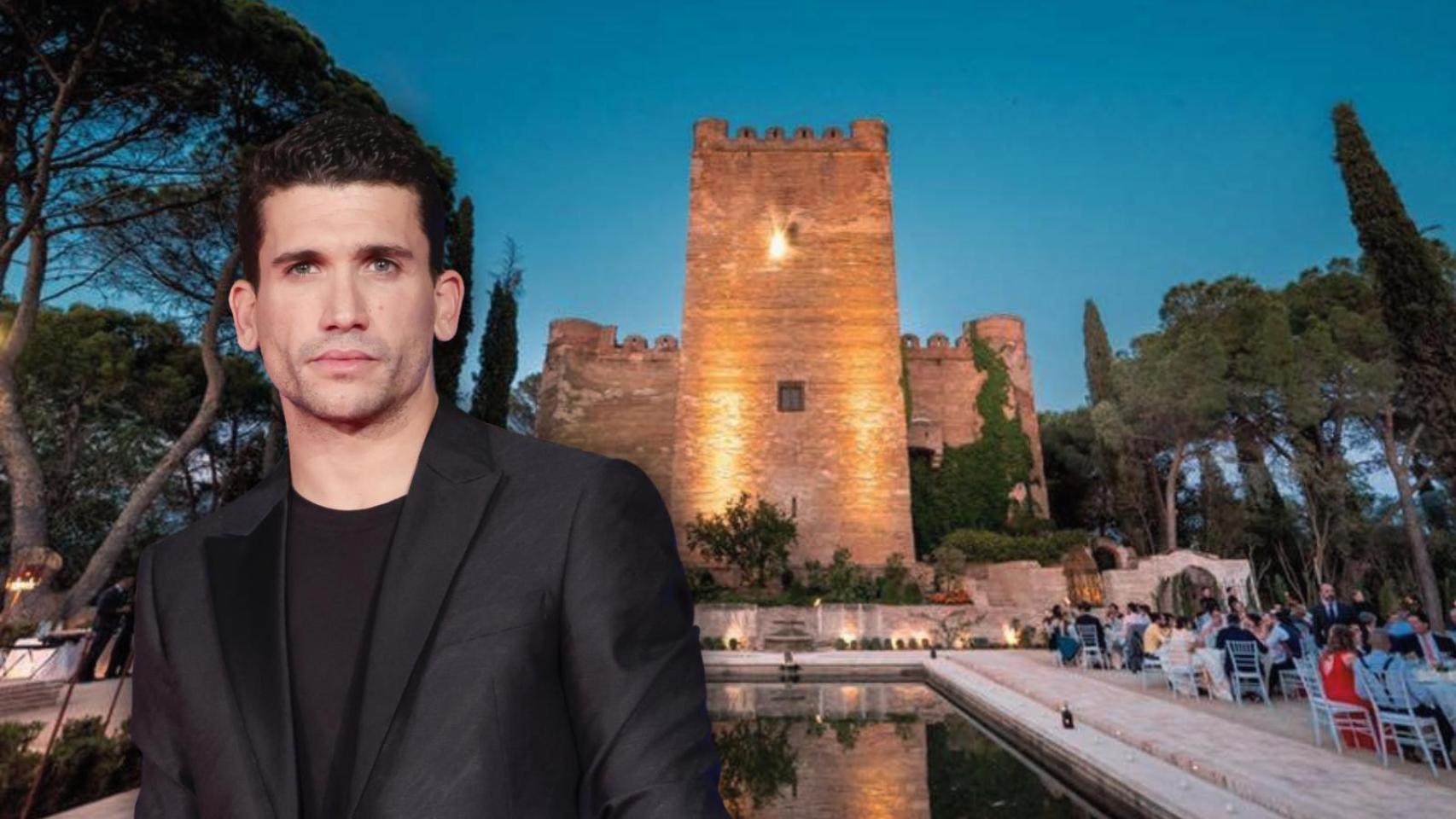 El castillo de Batres y Jaime Lorente en un montaje de JALEOS.