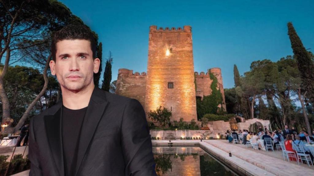 El castillo de Batres y Jaime Lorente en un montaje de JALEOS.