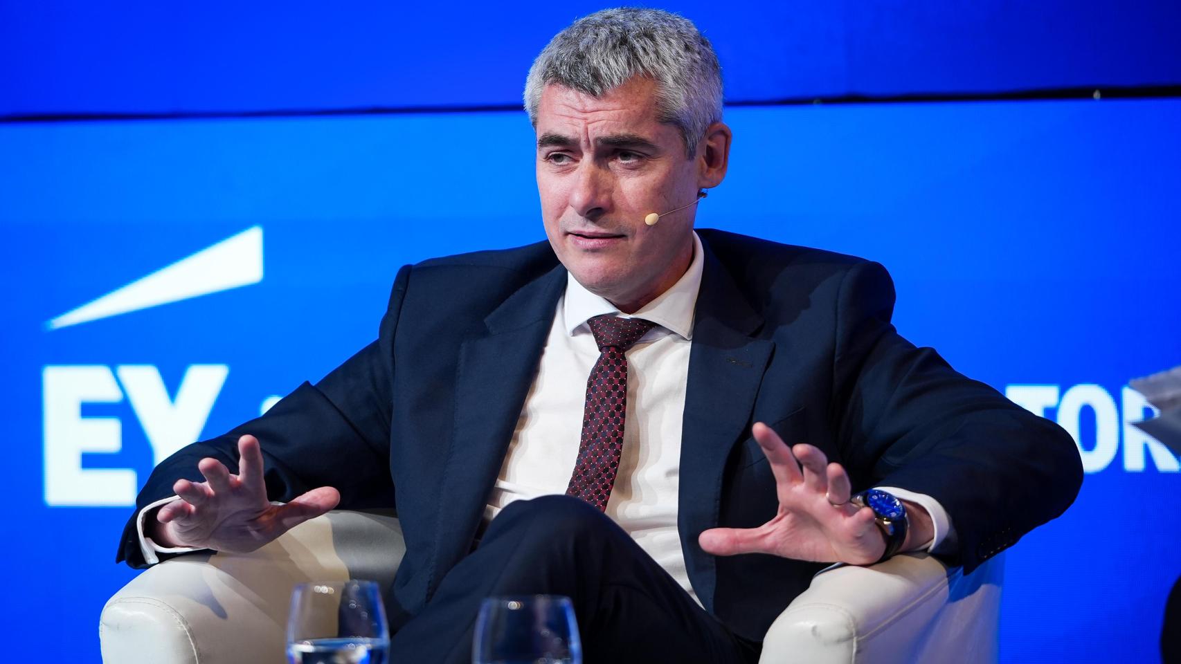 Daniel Tugues, director país de Veolia en España, durante su intervención en la primera jornada del Wake Up, Spain! Wake Up, Europe! 'Crecimiento, cohesión e incertidumbre'.