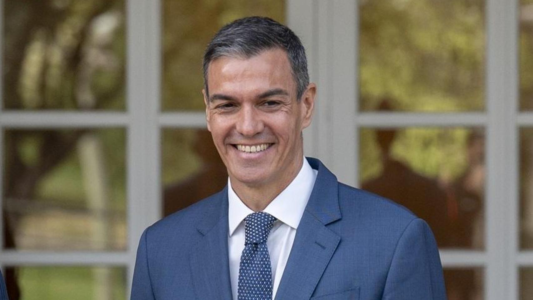 El presidente del Gobierno, Pedro Sánchez, en el Palacio de La Moncloa.