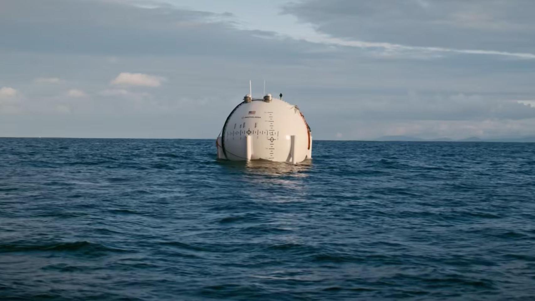 Panthalassa prueba en el Pacífico una esfera que produce energía con olas.