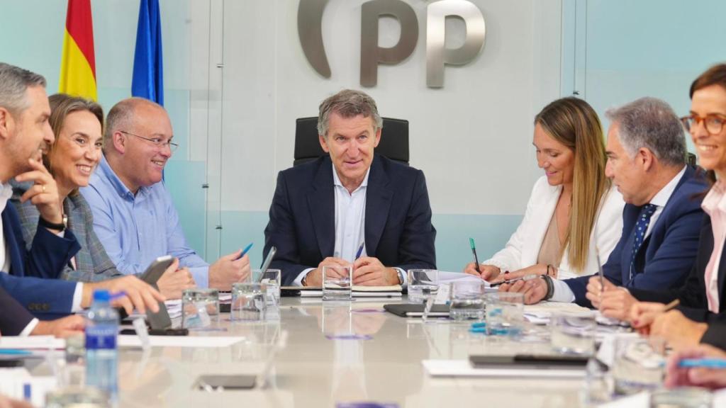 Reunión del Comité de Dirección del PP, presidida por Alberto Núñez Feijóo, este lunes en Madrid.