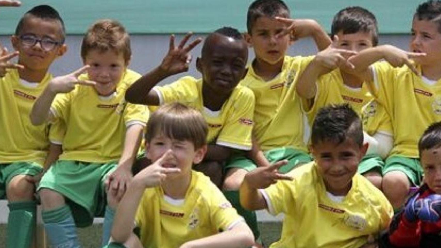 Taufik Seidu con la camiseta del UD Mortadelo, donde marcó sus primeros goles