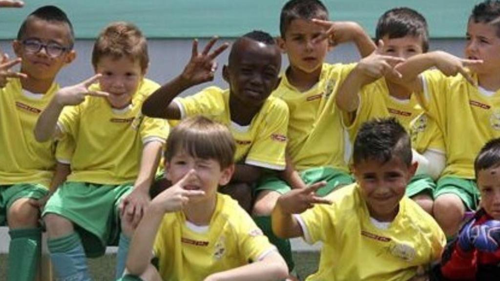 Taufik Seidu con la camiseta del UD Mortadelo, donde marcó sus primeros goles