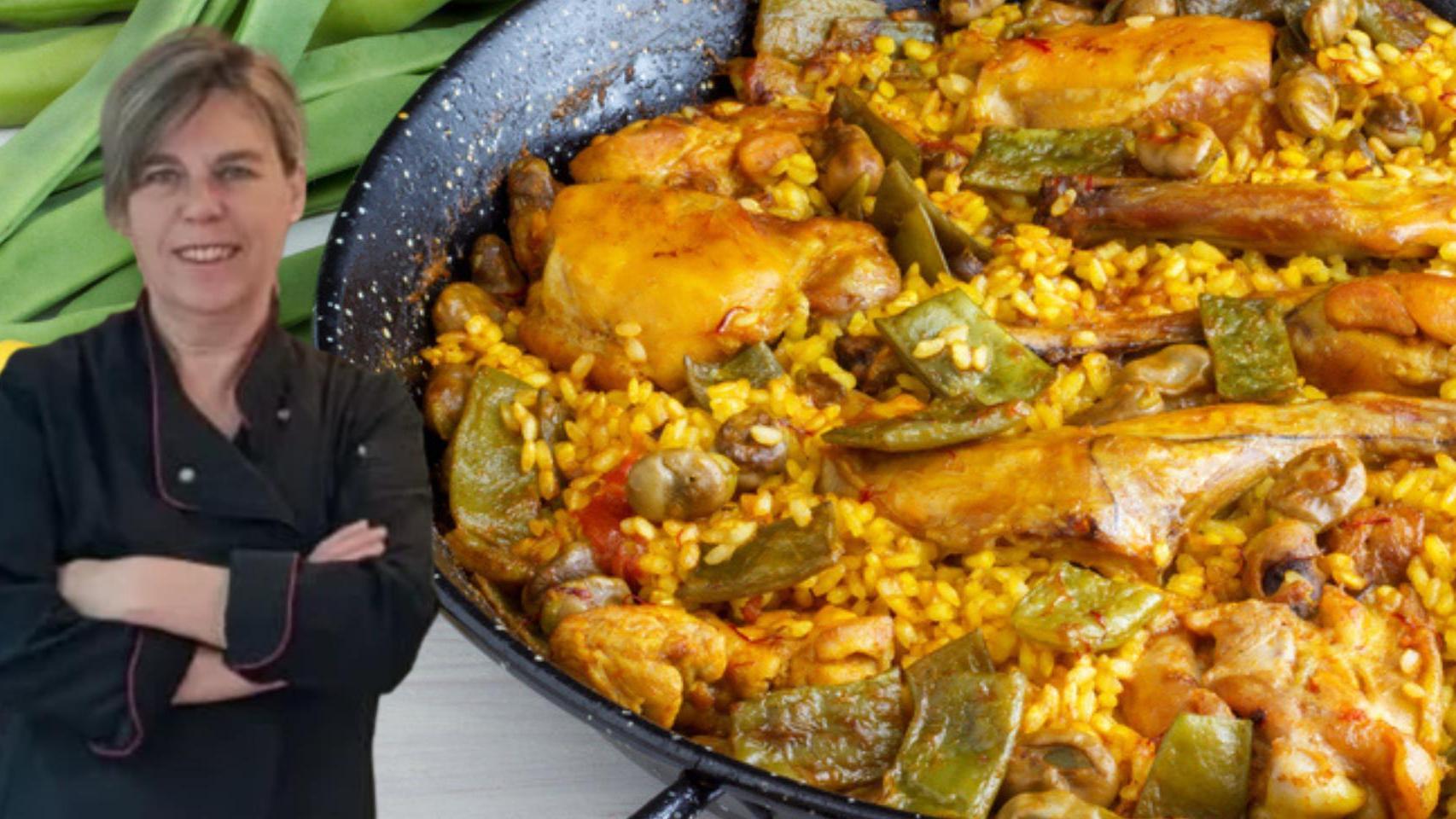Manoli García, cocinera y su receta de arroz con pollo más jugosa.