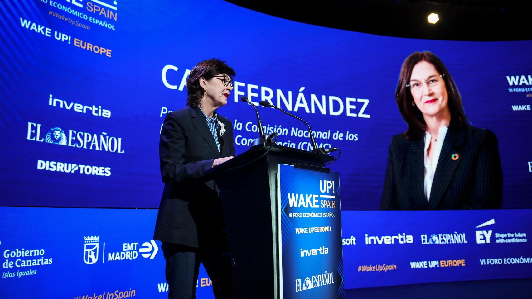 Cani Fernández, presidenta de la CNMC (Comisión Nacional de los Mercados y la Competencia) en Wake Up Spain! 2026.