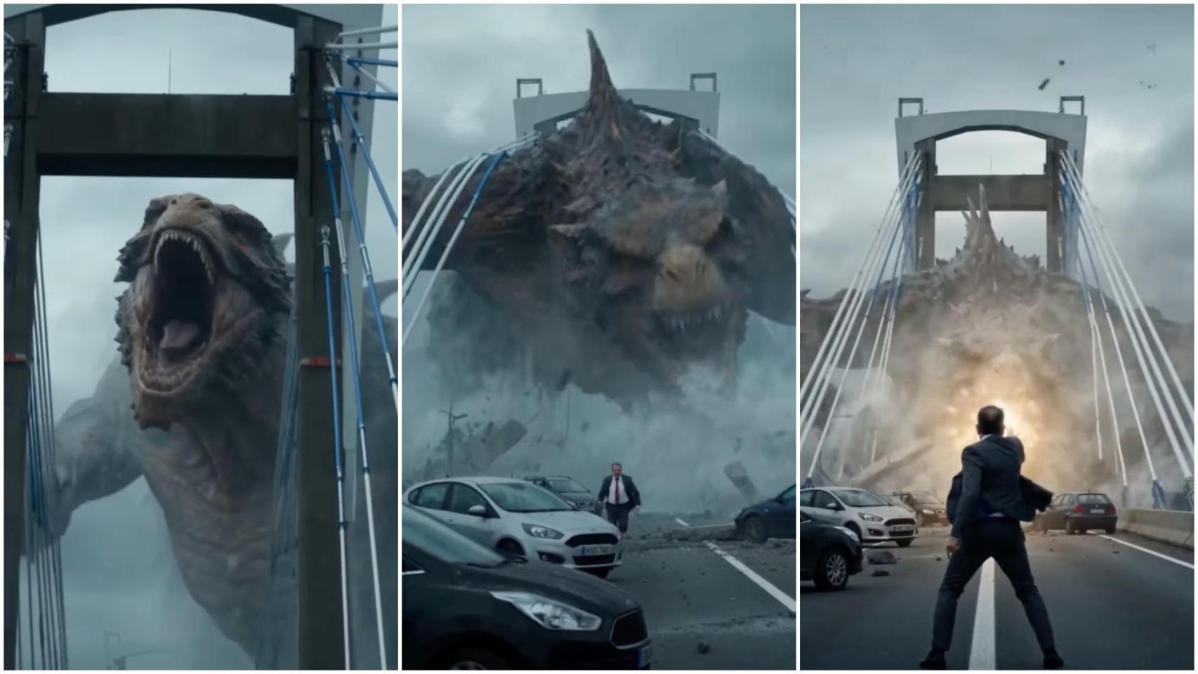 Abel Caballero contra Godzilla, así es el duelo que regala la Inteligencia Artificial: ¡Música y luz!