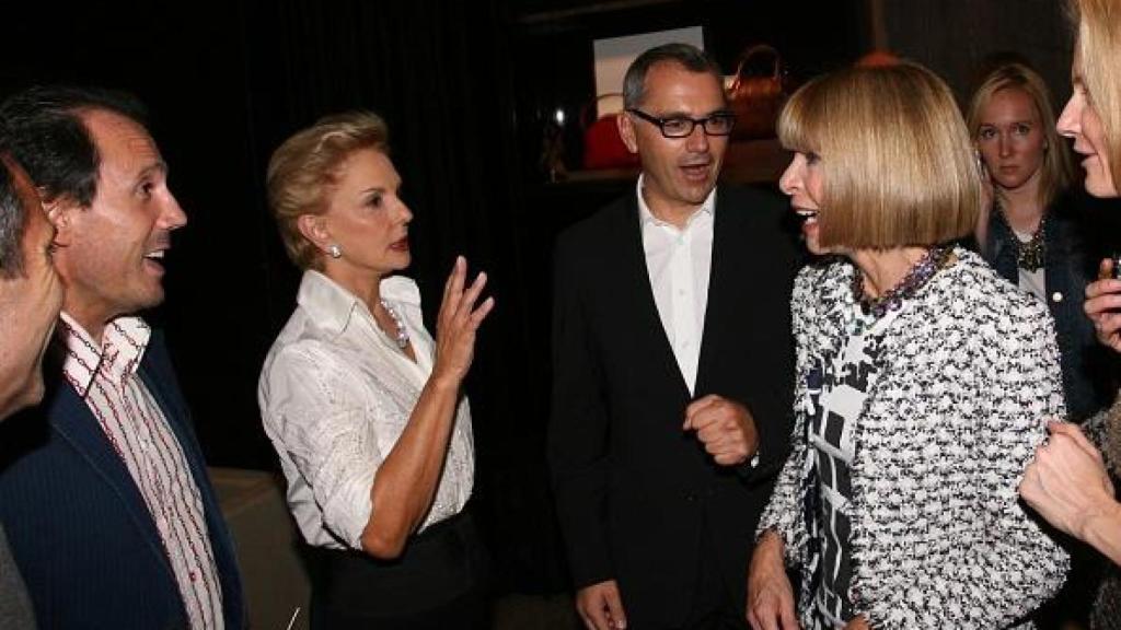 Carolina Herrera, Marc Puig y Anna Wintour.