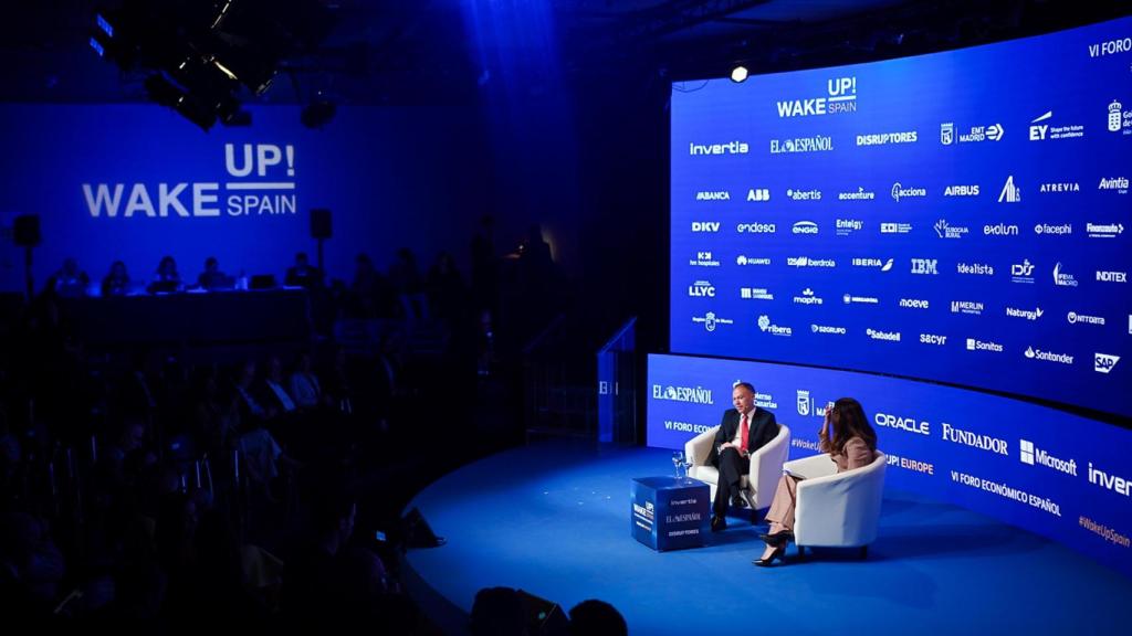 La conversación moderada por Ana Núñez-Milara en 'Wake Up, Spain! Wake Up, Europe! 'Crecimiento, cohesión e incertidumbre'.