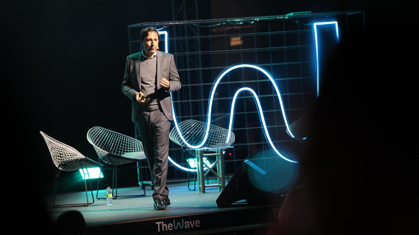 Paco Salcedo, presidente de Microsoft España, en el congreso 'The Wave' de Zaragoza