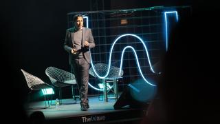 Paco Salcedo, presidente de Microsoft España, en el congreso 'The Wave' de Zaragoza