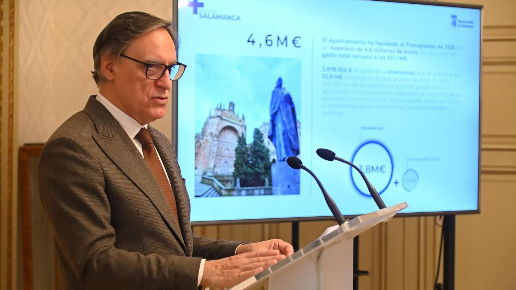 Carlos García Carbayo, alcalde de Salamanca.