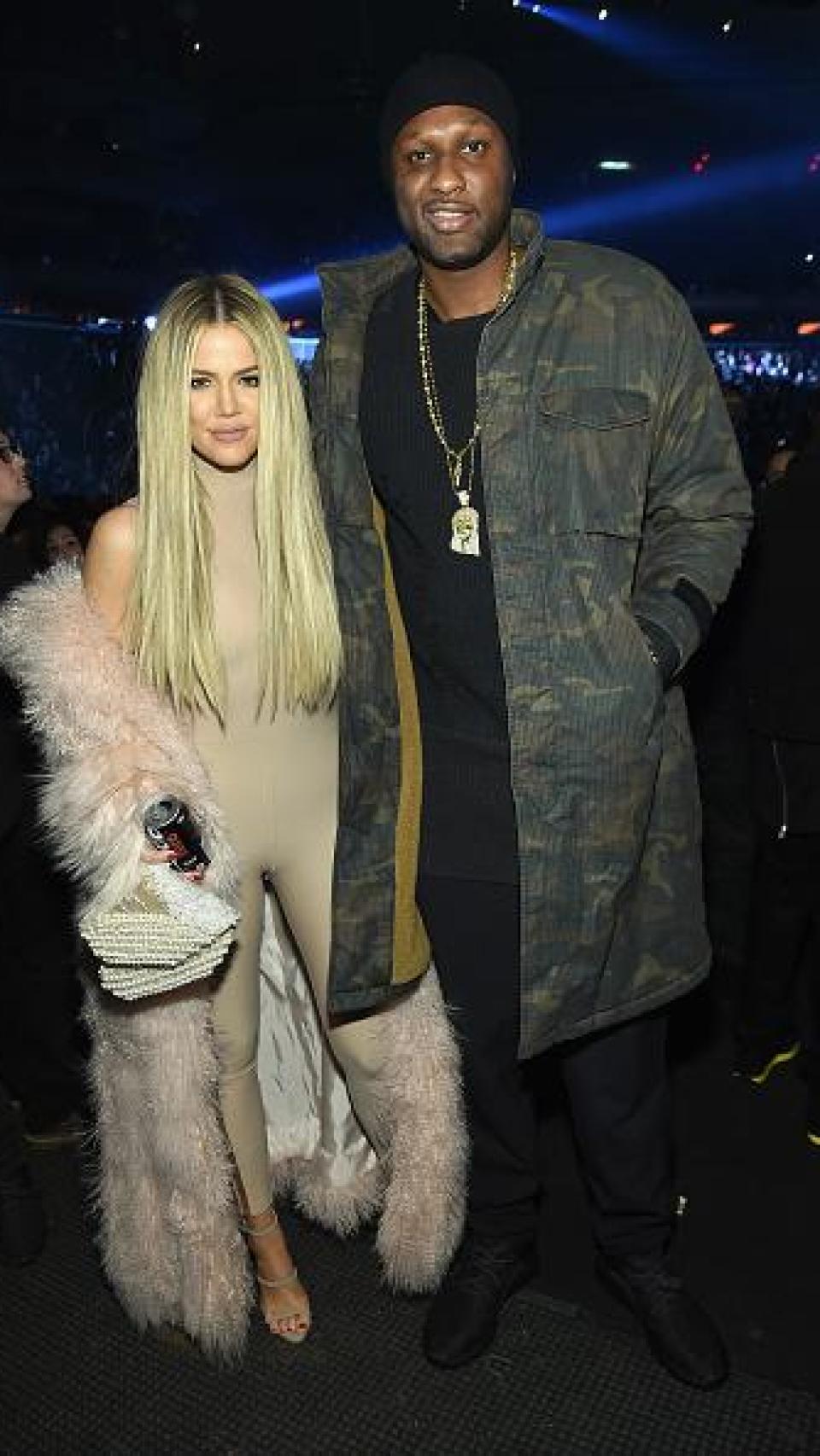Khloé Kardashian y Lamar Odom.