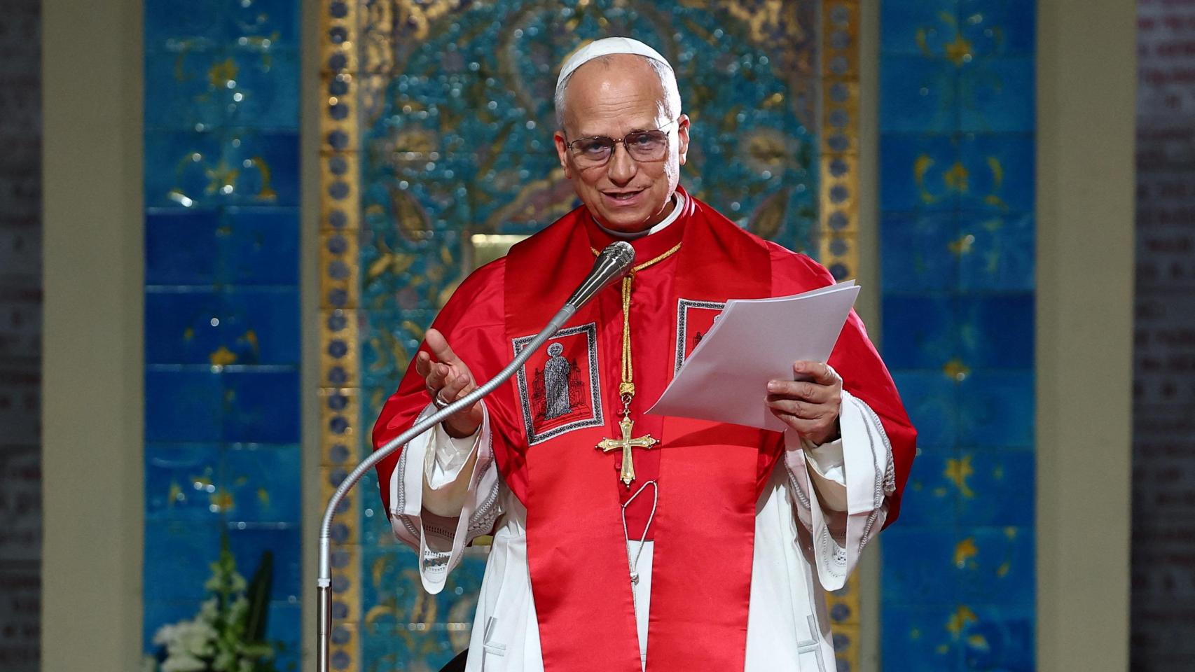 El Papa Leon XIV, en una visita a una basílica en Argelia.