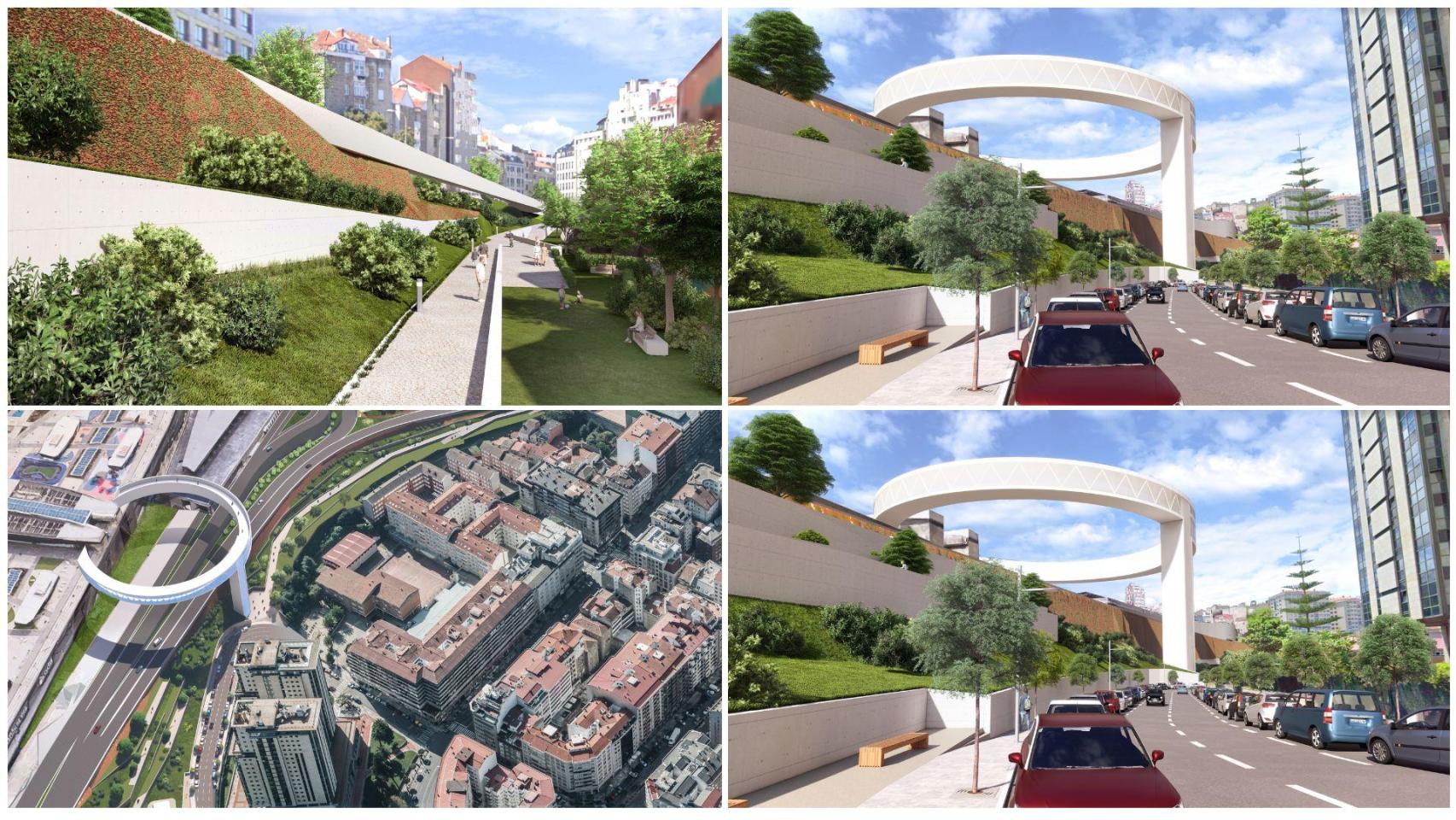 Propuestas del Concello para el nuevo acceso de la AP-9 en Vigo