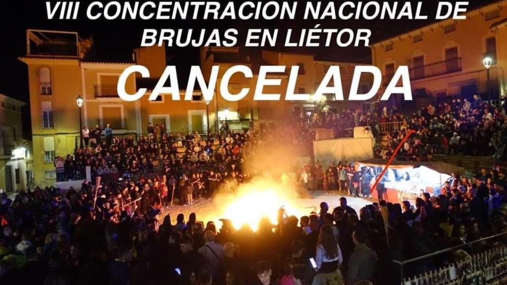 Cartel compartido por la asociación anunciando la cancelación del evento.