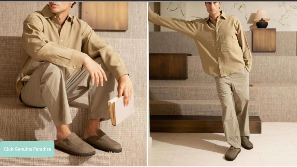 Lois Nubuck kaki unisex.