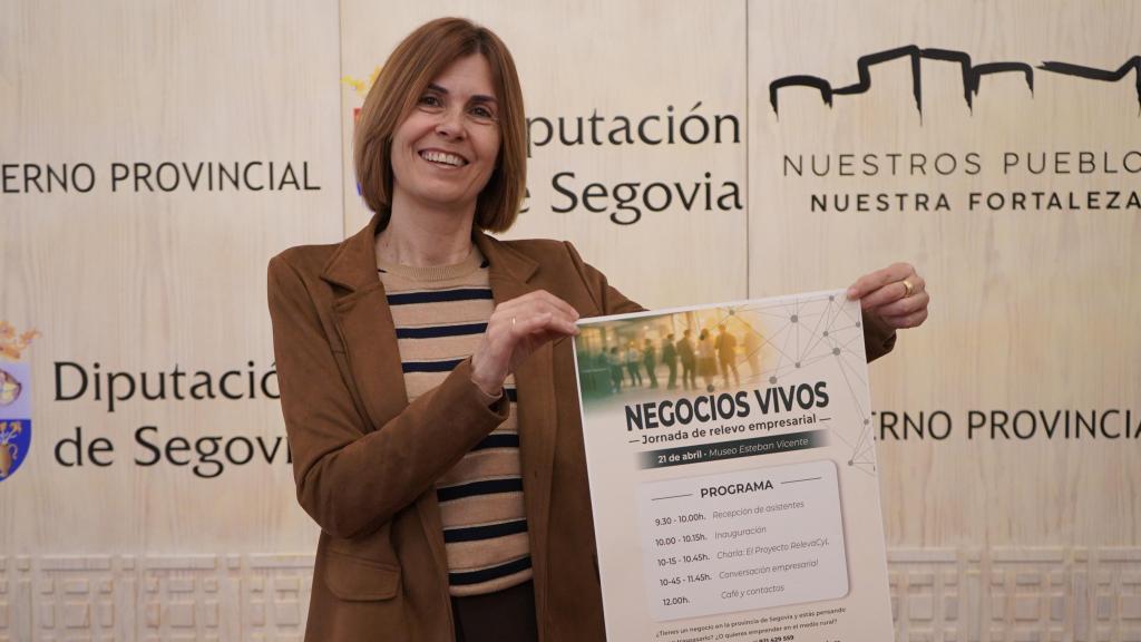 La vicepresidente segunda y diputada de Promoción Provincial y Desarrollo Rural Sostenible, Magdalena Rodríguez en la presentación de 'Negocios Vivos'.