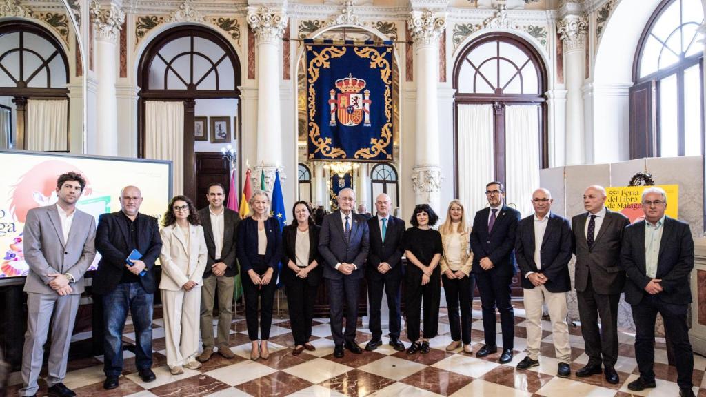 Acto de presentación de la Feria del Libro de Málaga.