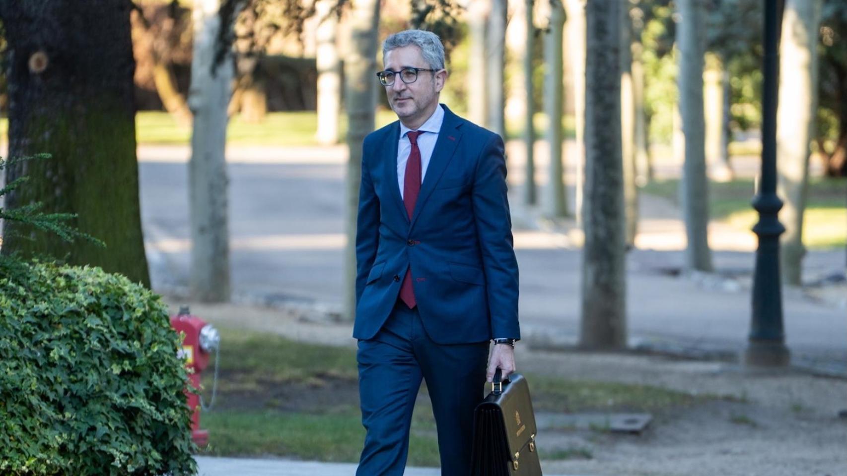 El ministro de Hacienda, Arcadi España. César Vallejo Rodríguez