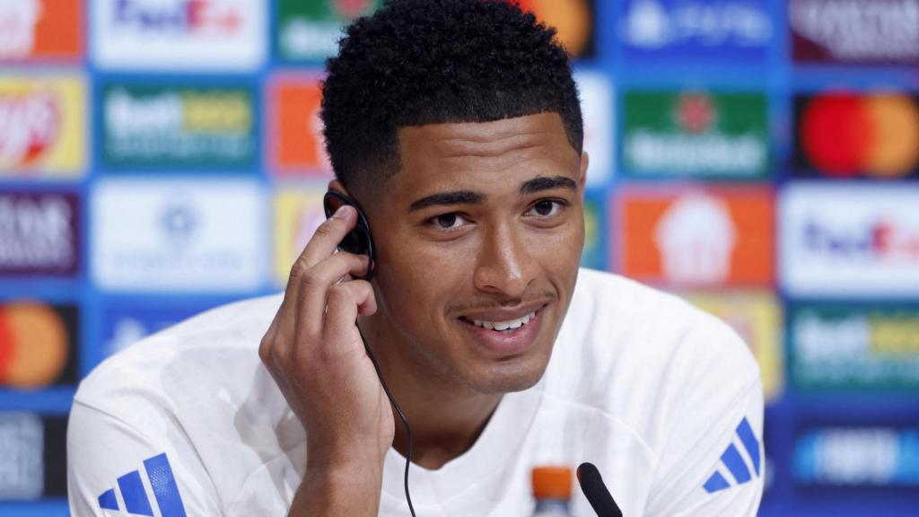 Bellingham, en rueda de prensa previa al partido ante el Bayern.