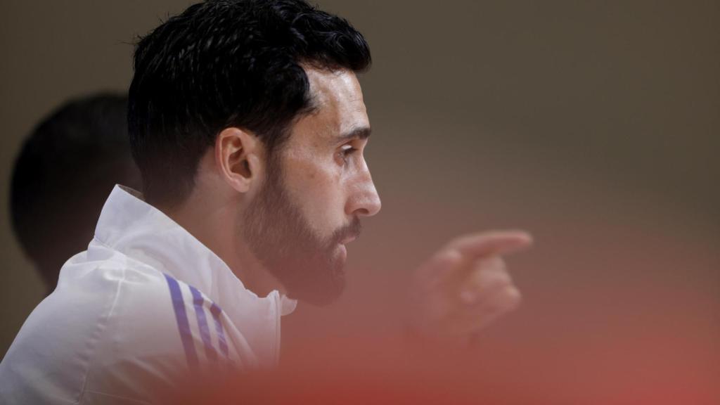 Álvaro Arbeloa, en rueda de prensa.