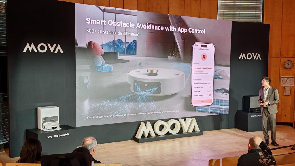 Un momento de la presentación de los nuevos productos de MOVA.