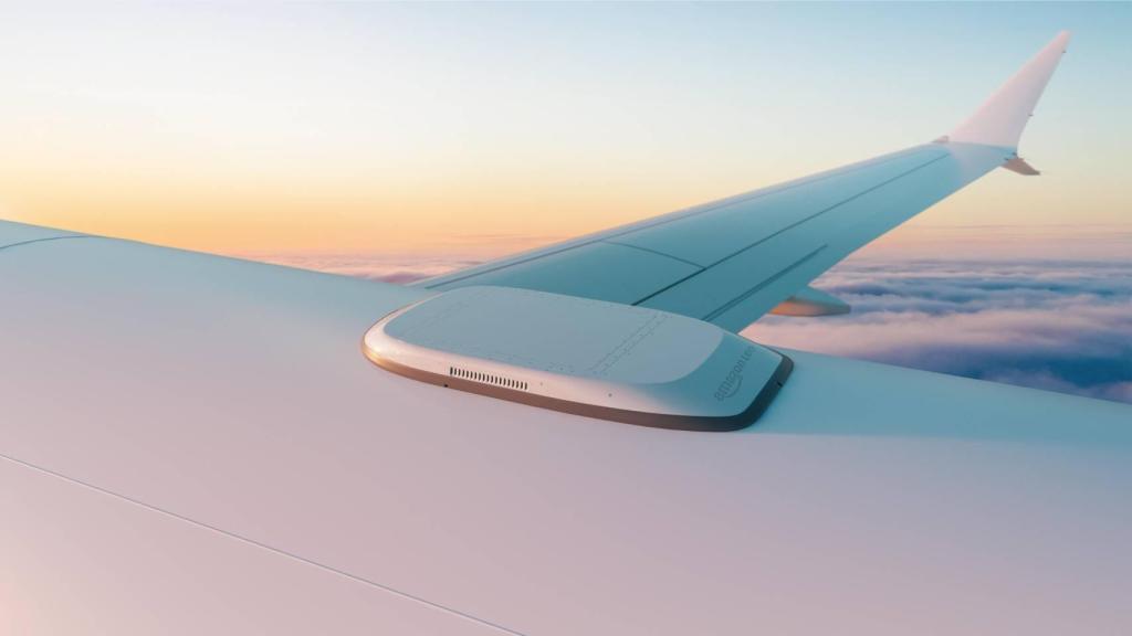 La nueva antena de aviación Amazon Leo.
