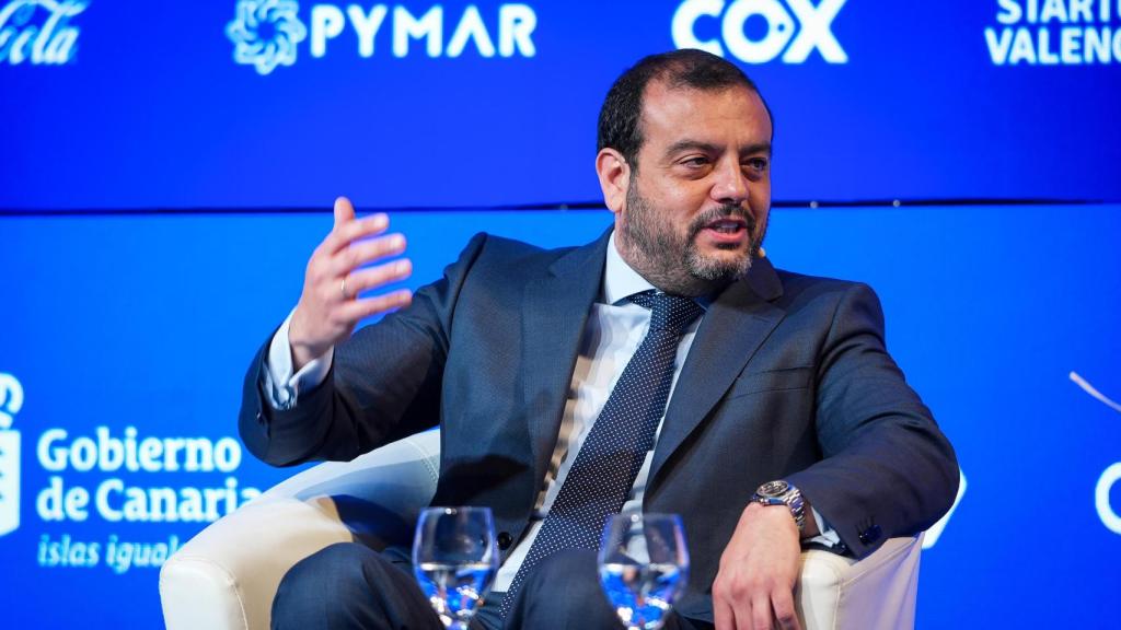Víctor Zambrana, director general adjunto de Mutua Madrileña, durante su intervención en la tercera jornada del Wake Up, Spain! Wake Up, Europe! 'Crecimiento, cohesión e incertidumbre'.