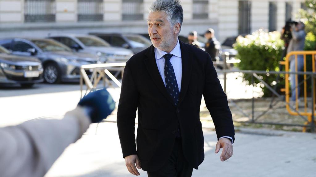 El exsenador y exdirector de la Policía, Ignacio Cosidó, a su llegada a la Audiencia Nacional.