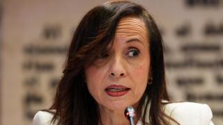 Beatriz Corredor, presidenta de Red Eléctrica, en el Senado.