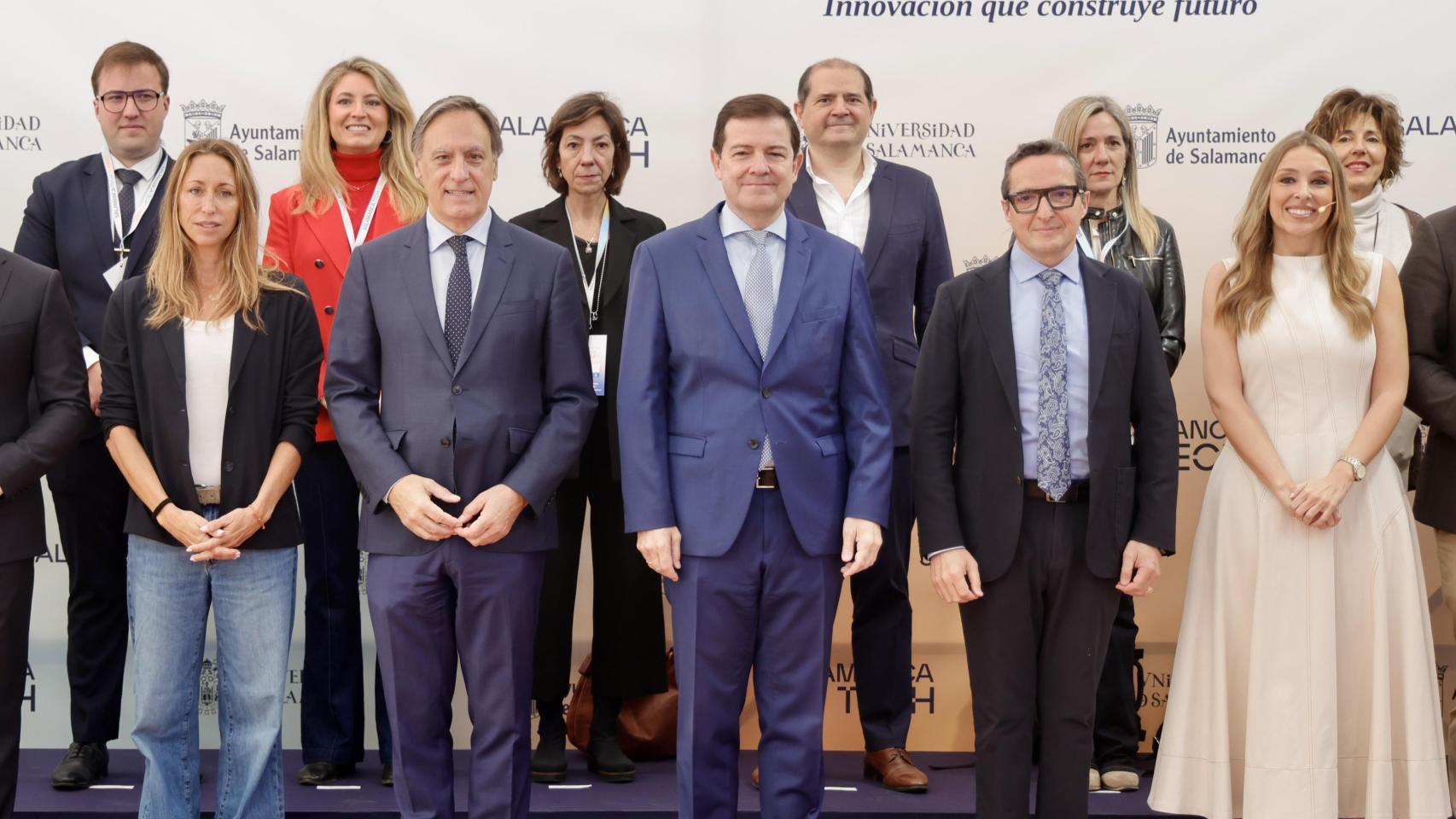 El presidente en funciones de la Junta de Castilla y León, Alfonso Fernández Mañueco, inaugura la cumbre ''Salamanca Tech Summit 2026''.