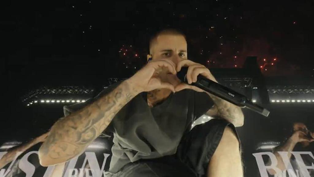 Justin Bieber durante su actuación en Coachella. Foto: YouTube / Coachella Live.