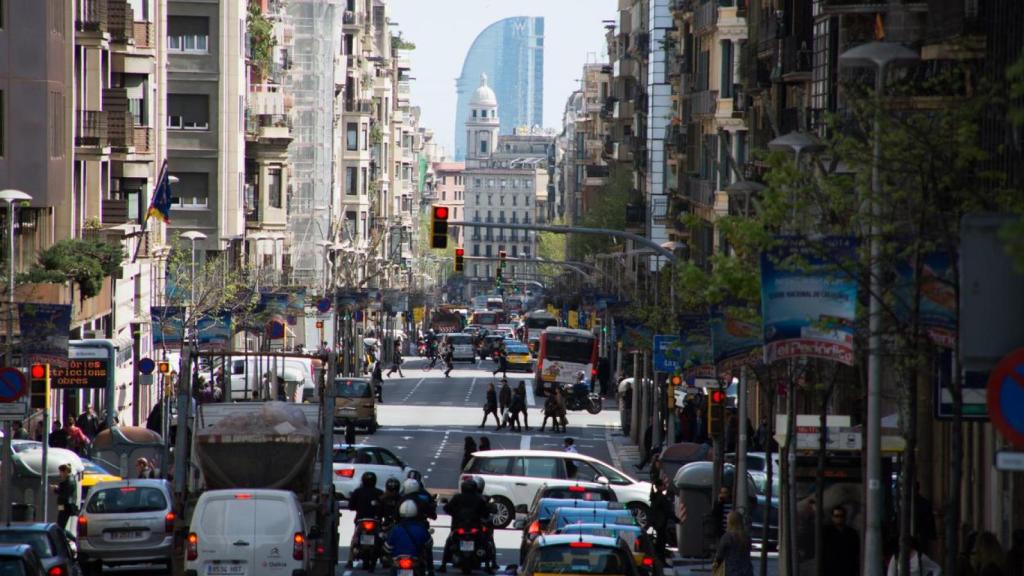 Tráfico en Barcelona.