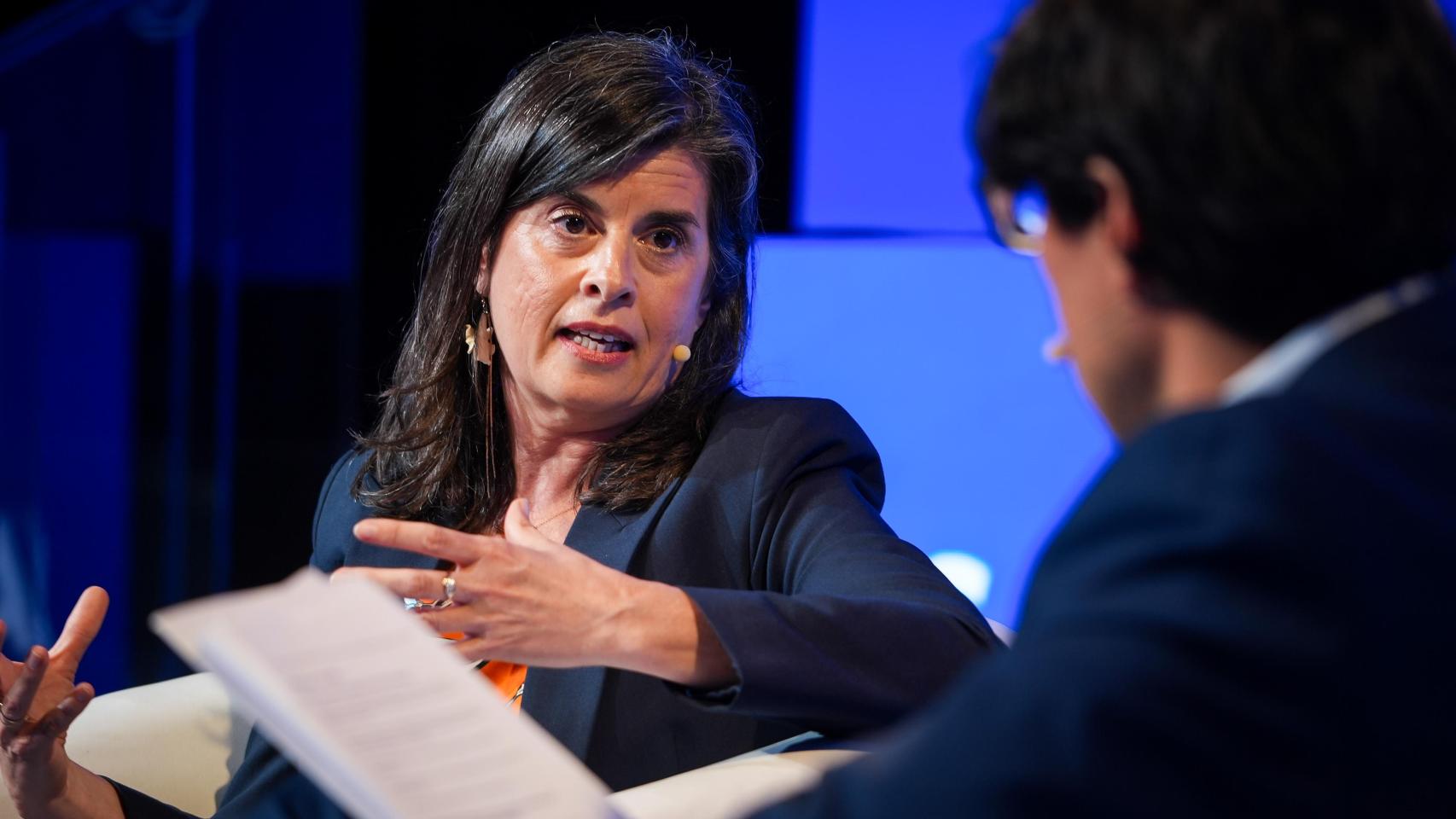 María Luisa Lucas, vicepresidenta de Marketing de Clientes de Airbus Commercial Aircraft, durante su intervención.