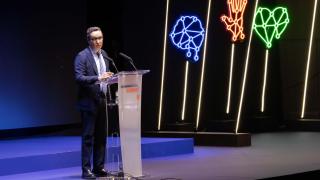Juan Manuel Corchado, rector de la Universidad de Salamanca, durante la inauguración del Salamanca Tech Summit 2026.