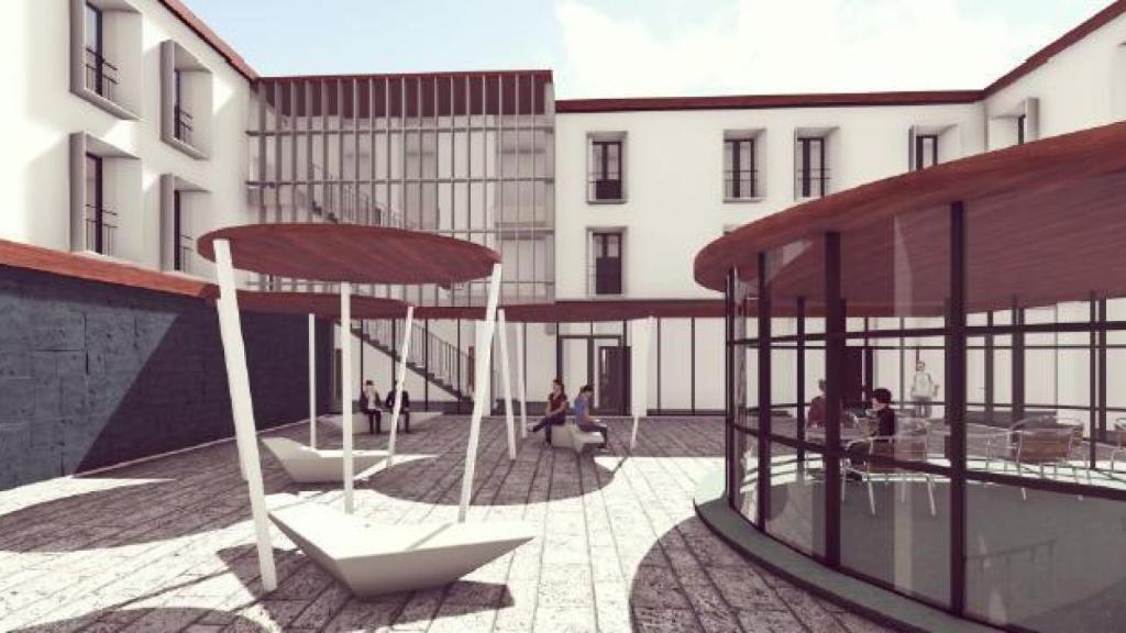 Otra imagen de la futura facultad en Ronda.