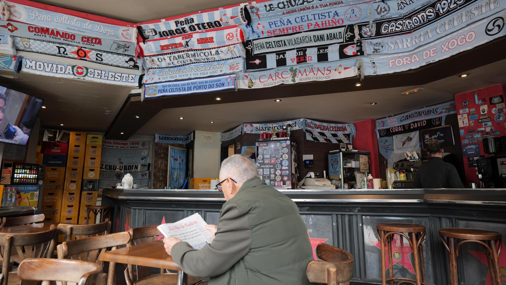 Cafetería The Movie, en las inmediaciones del estadio de Balaídos, en Vigo
