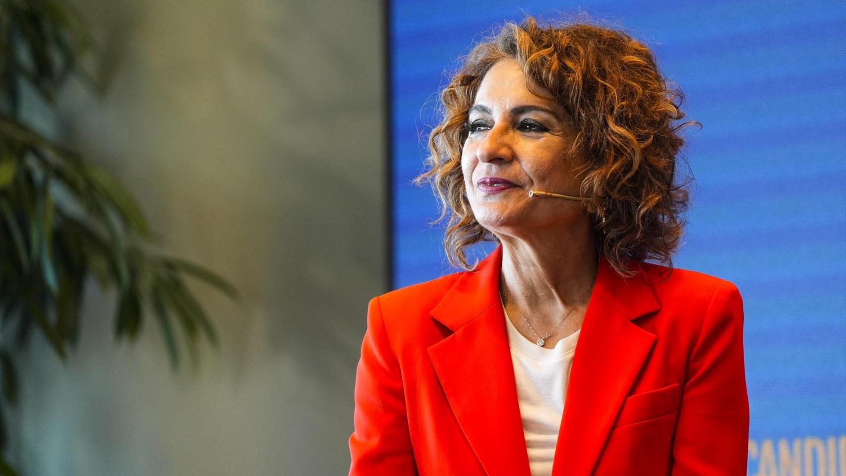 María Jesús Montero, candidata del PSOE-A a la Junta, en un acto en Sevilla
