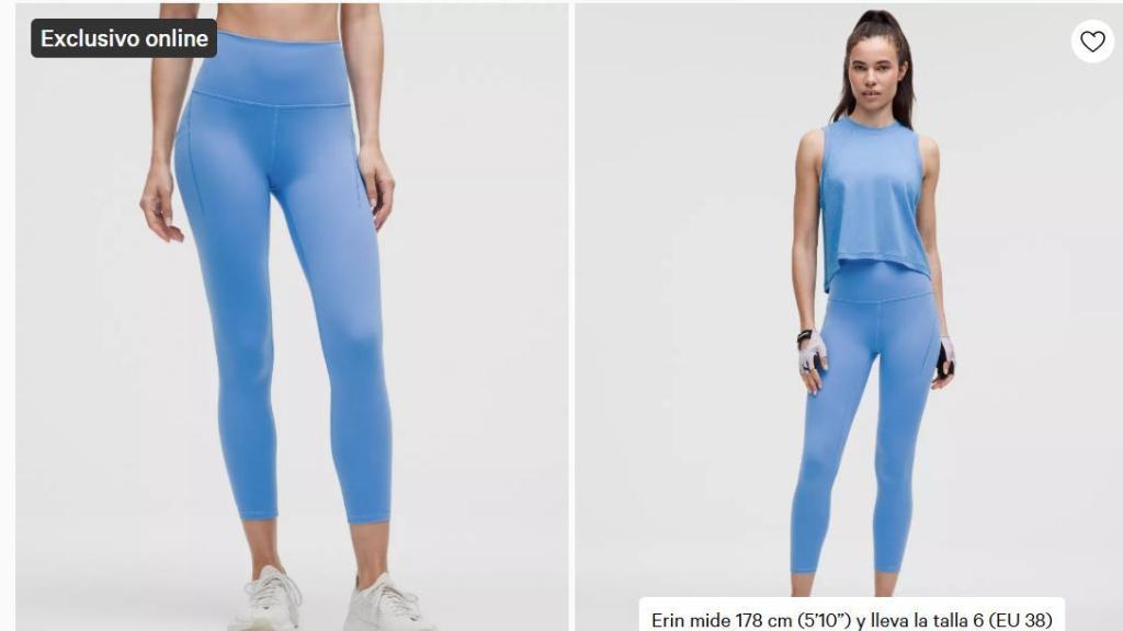 Conjunto deportivo Lululemon.