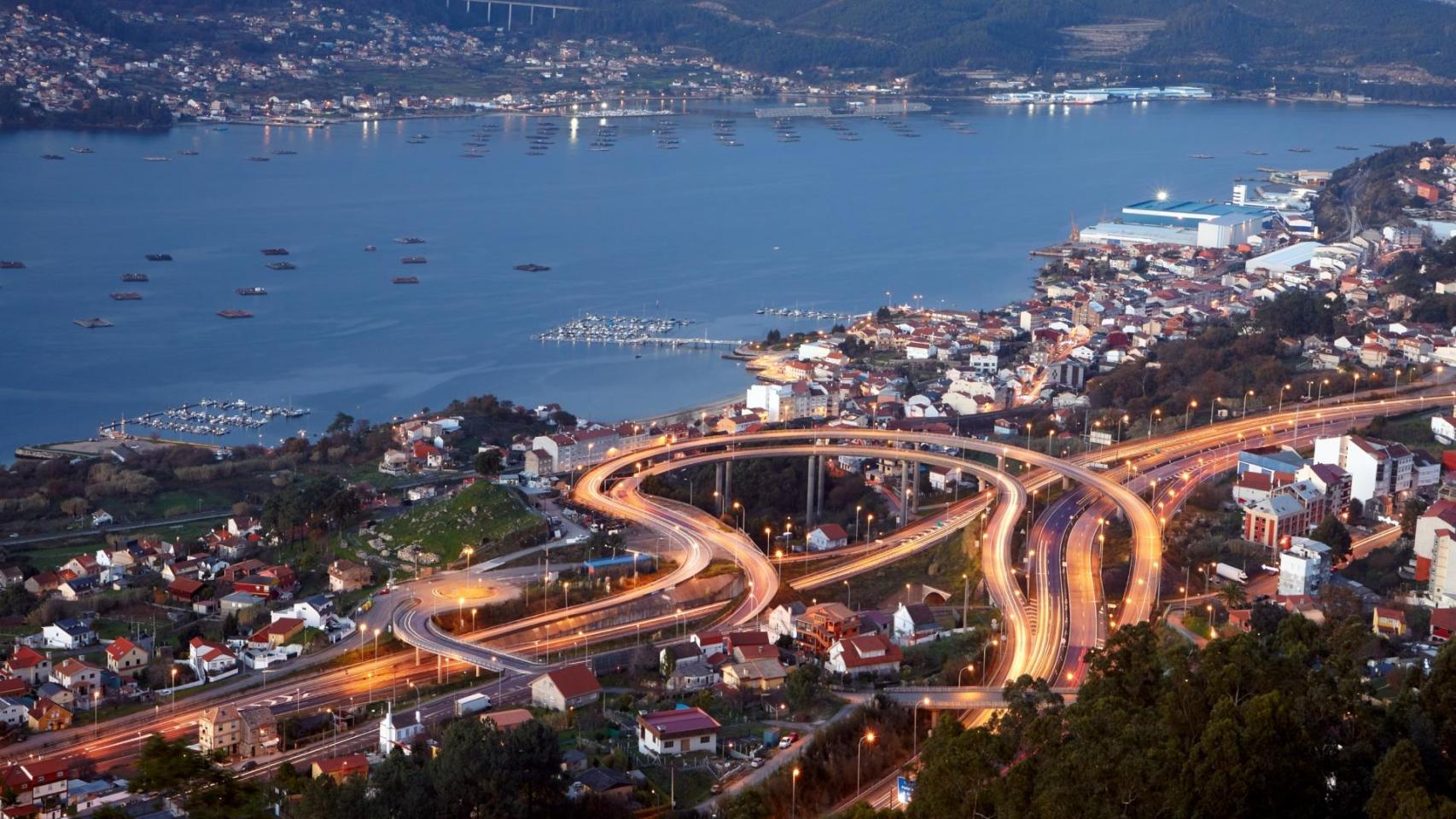 Vista aérea de Vigo