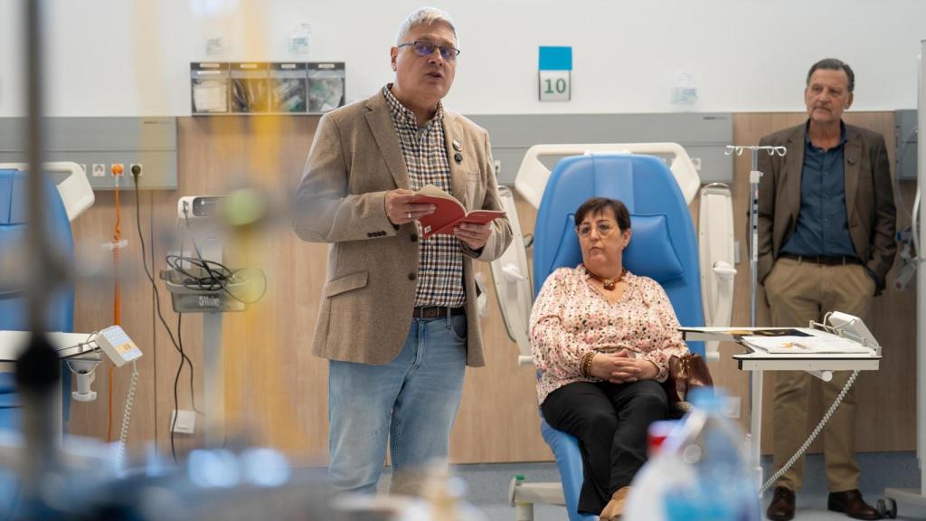 El profesor y poeta Agustín Pérez Leal también ha participado en la actividad.