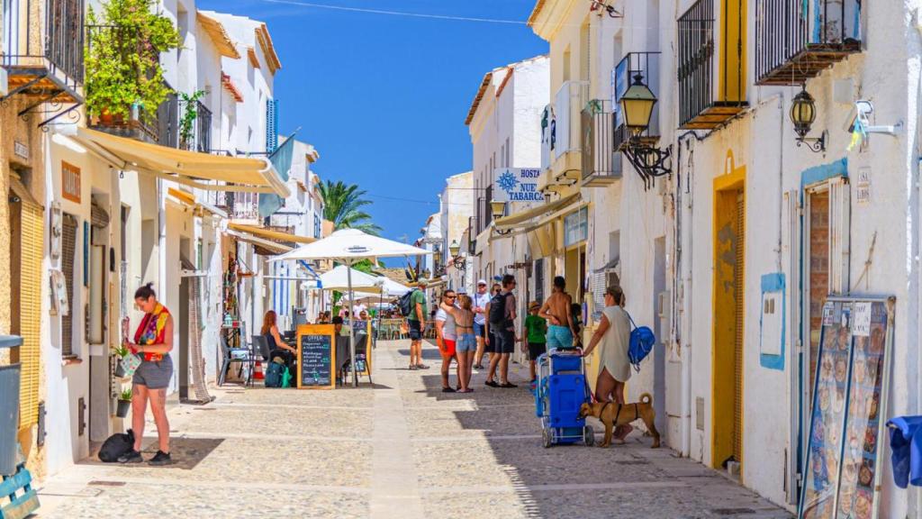 Casas tradicionales en la isla de Tabarca.