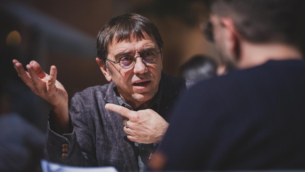 Juan Carlos Monedero durante la entrevista con EL ESPAÑOL.