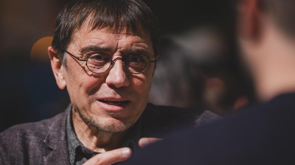 Juan Carlos Monedero durante la entrevista con EL ESPAÑOL.