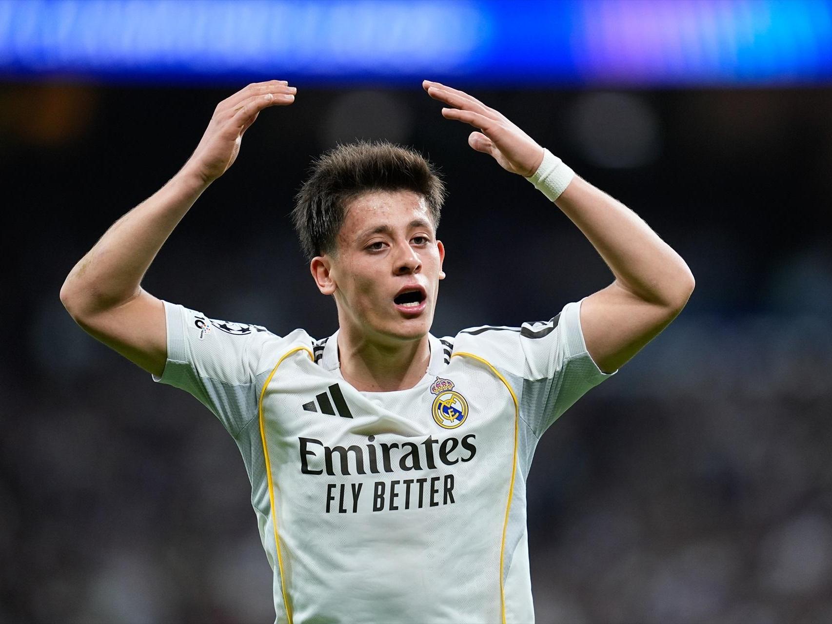 Arda Güler, con el Real Madrid