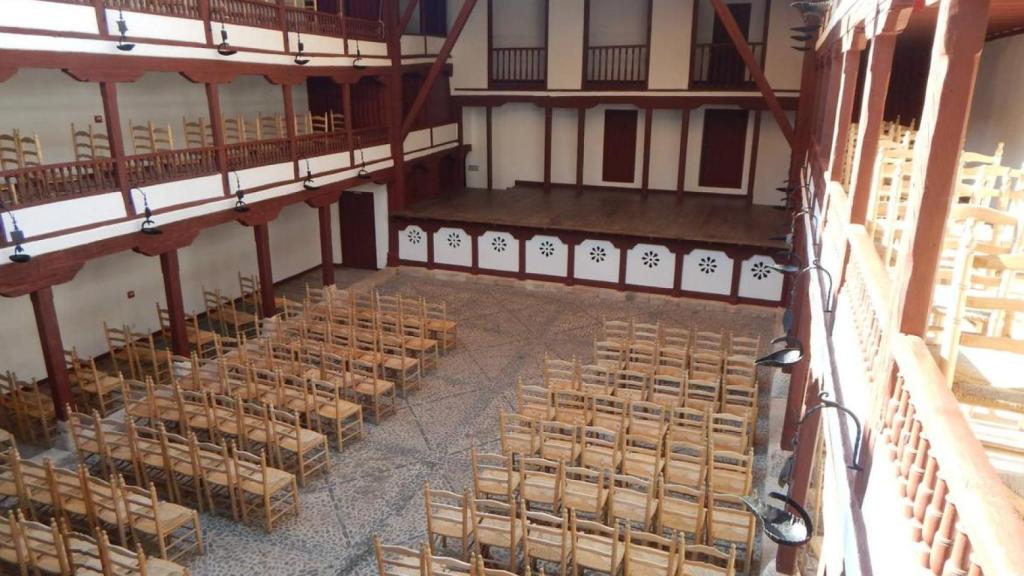 El Corral de comedias de Almagro está situado en la Plaza Mayor de Almagro, Castilla-La Mancha, España
