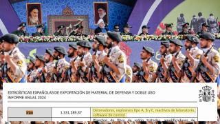 La Guardia Revolucionaria de Irán desfila en Teherán ante el líder supremo, el hoy fallecido Alí Jamenei.